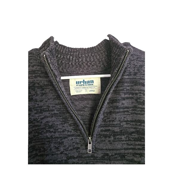 USED LIKE NEW Men's Urban Pipeline Pullover 1/4 Zipper Sweater in Gray (Size: L) - Picture 2 of 4